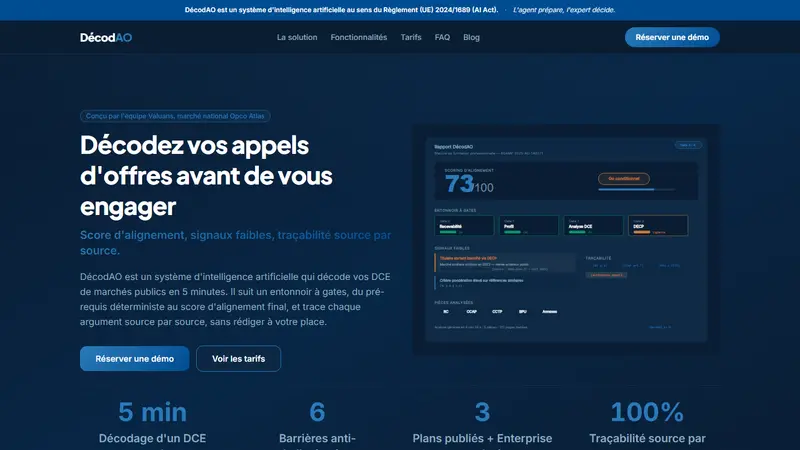 Aperçu du site DécodAO
